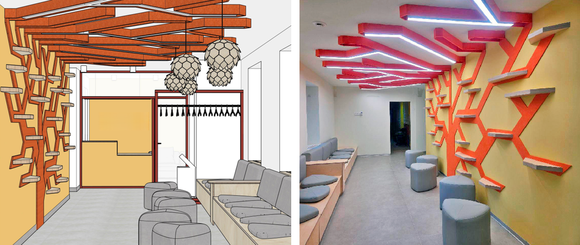 стеновые фетровые панели (войлок)